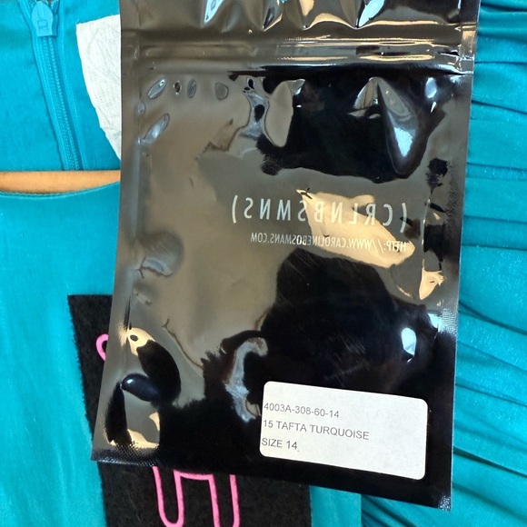 Caroline Bosmans NWT size  14 youth NWT Puff Sleeve shiny teddy bear ultra lux. - Picture 7 of 16